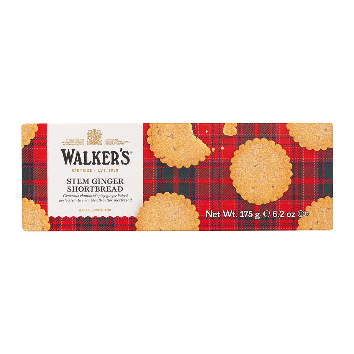 Walkers Shortbread Stem Ginger Shortbread 175g