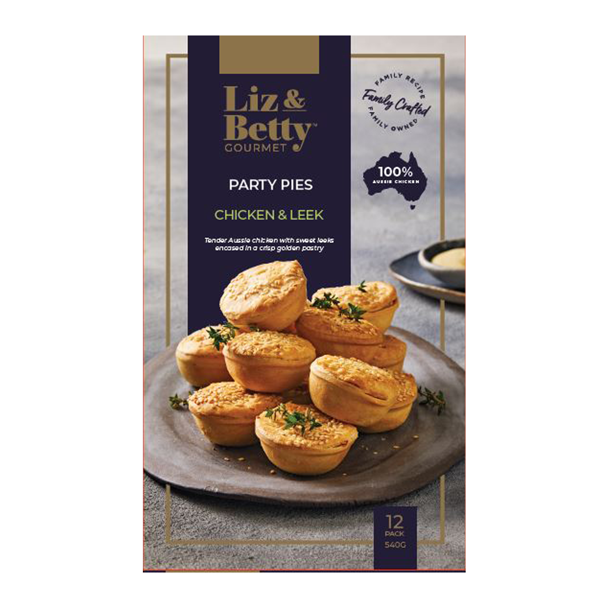Liz & Betty Chicken & Leek Party Pies 540g