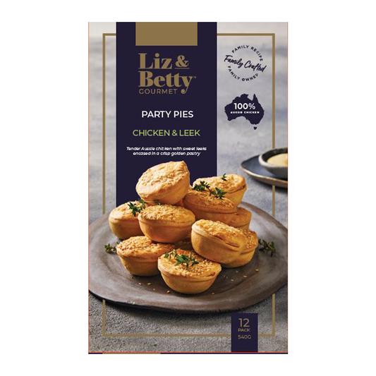 Liz & Betty Chicken & Leek Party Pies 540g