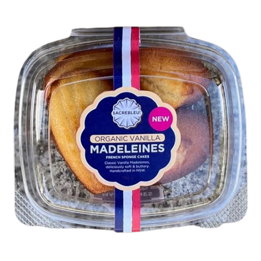 Sacrebleu Organic Zesty Vanilla Madeleines 105g