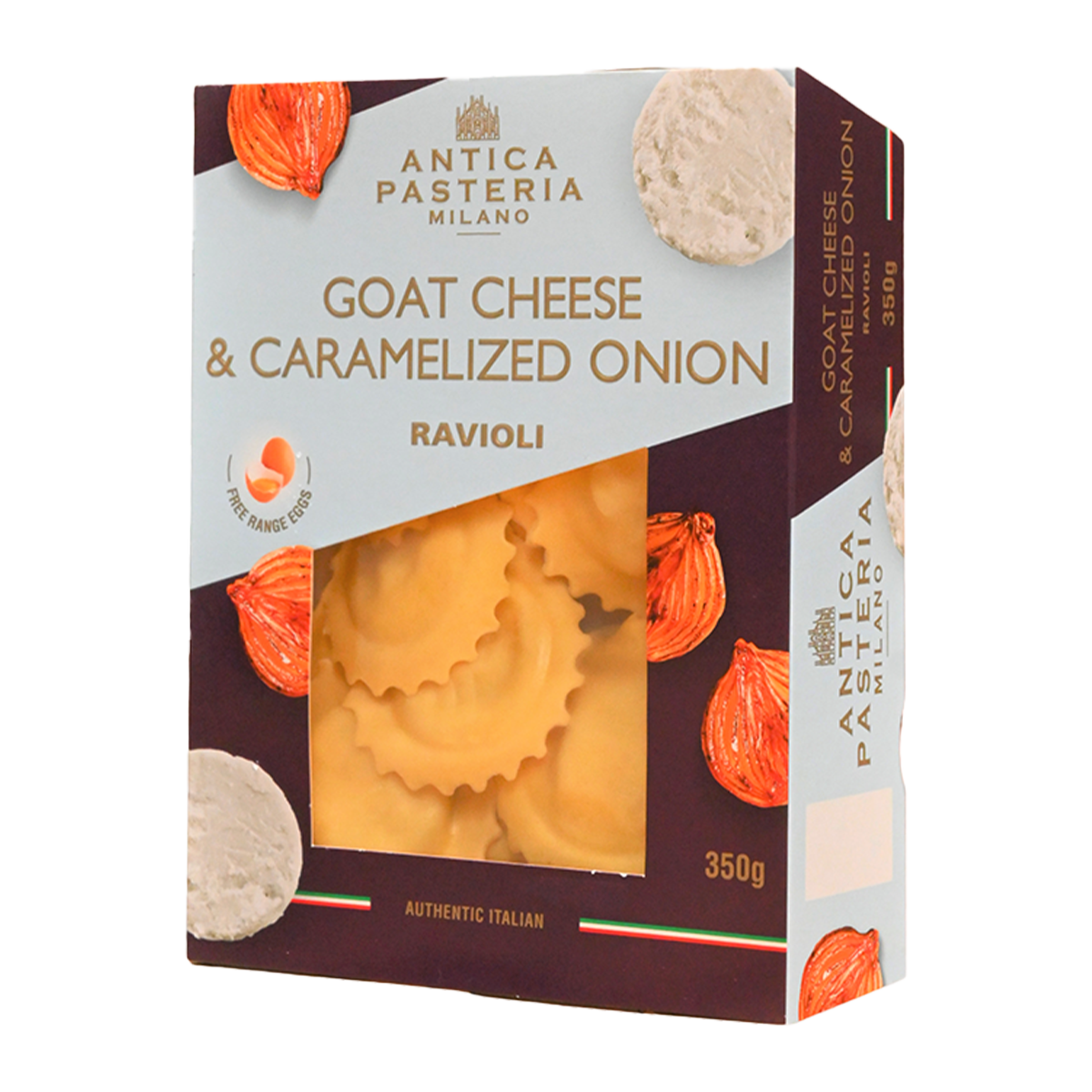 Antica Pasteria Goat Cheese & Caramelized Onion Ravioli 350g