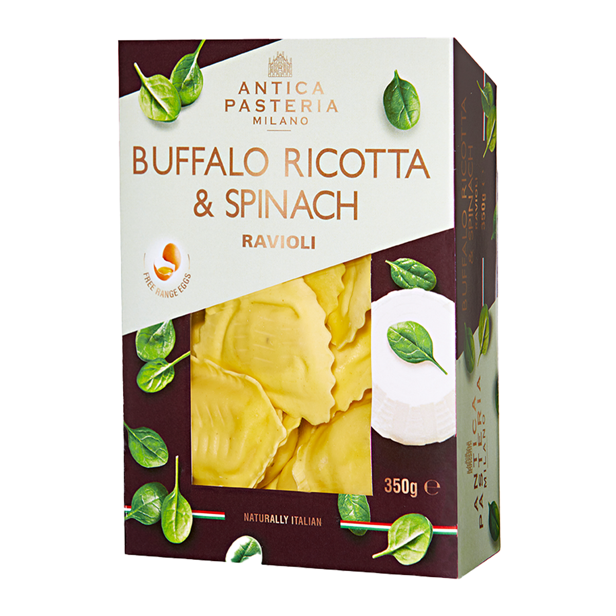 Antica Pasteria Buffalo Ricotta & Spinach Ravioli 350g