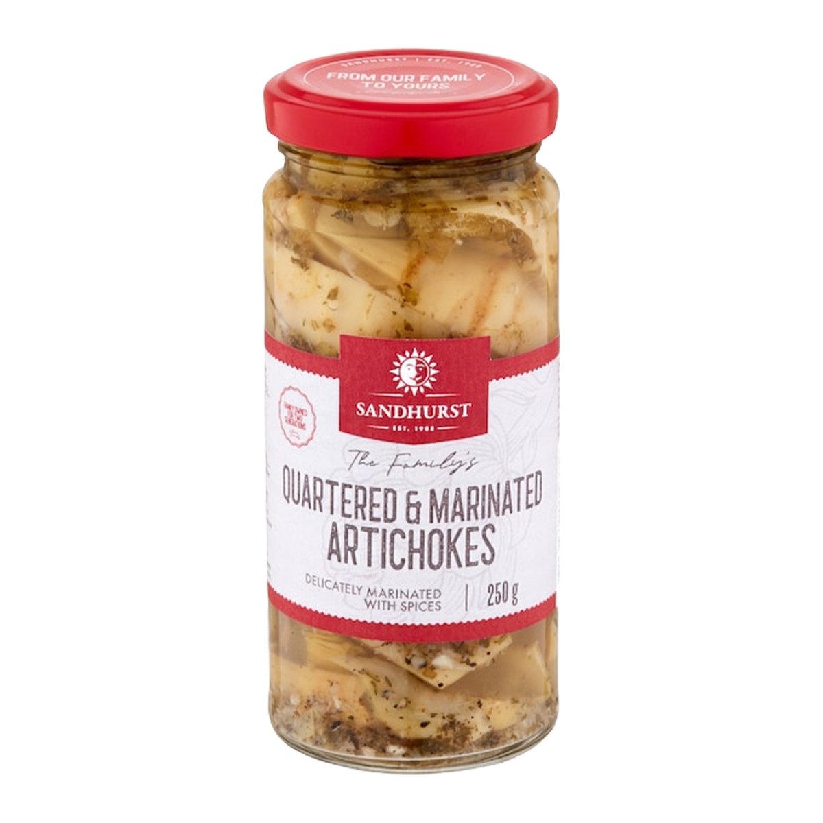 Sandhurst Quartered & Marinated Artichokes 250g