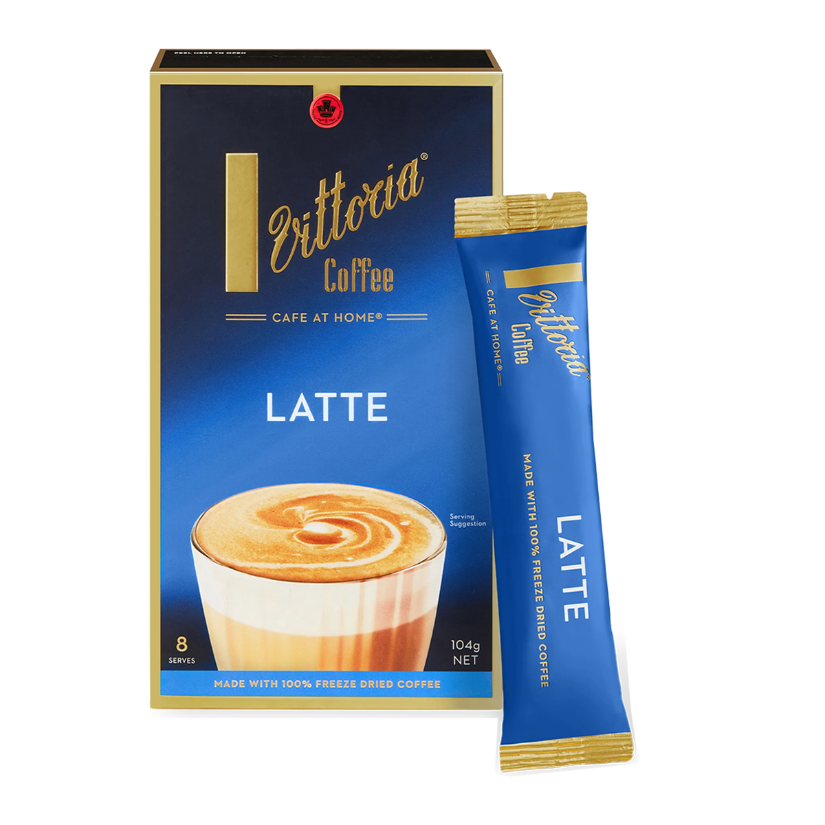 Vittoria Latte Coffee x8 104g