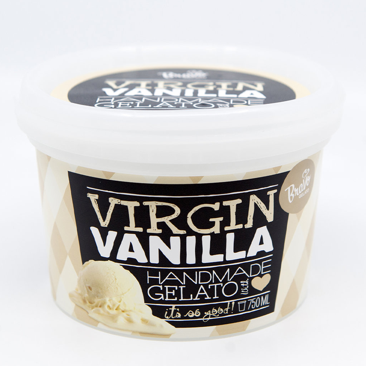 Bravo Gelato Vanilla Ice Cream 750ml