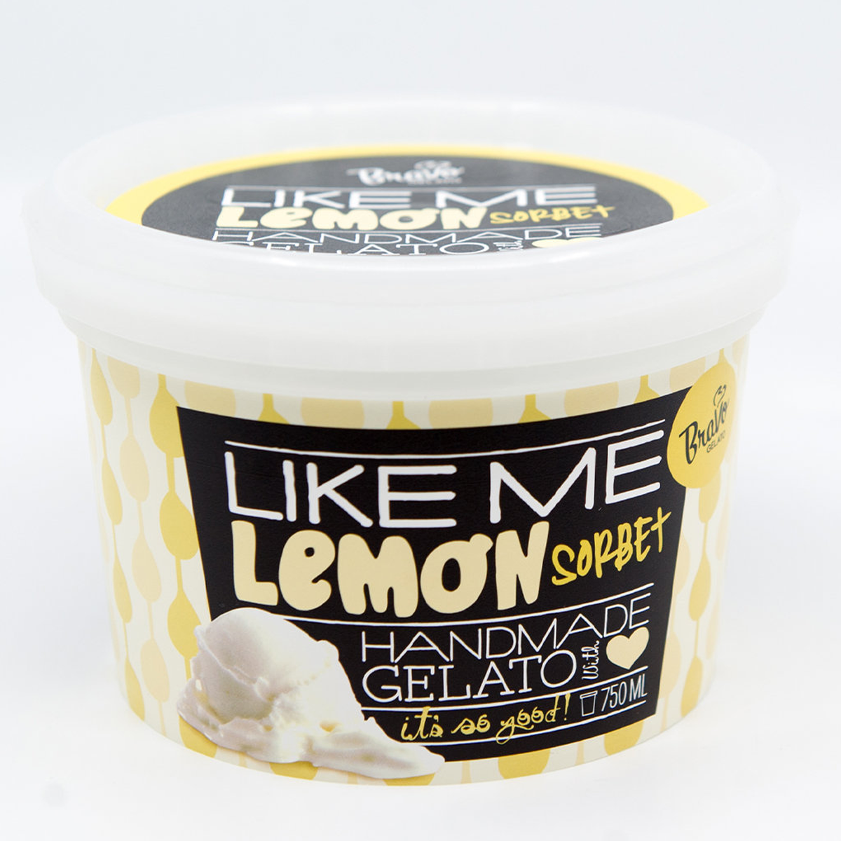 Bravo Gelato Lemon Ice Cream 750ml