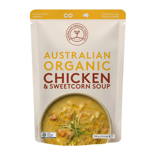 Australian Organic Food Co Chicken & Sweet Corn Soup 330g