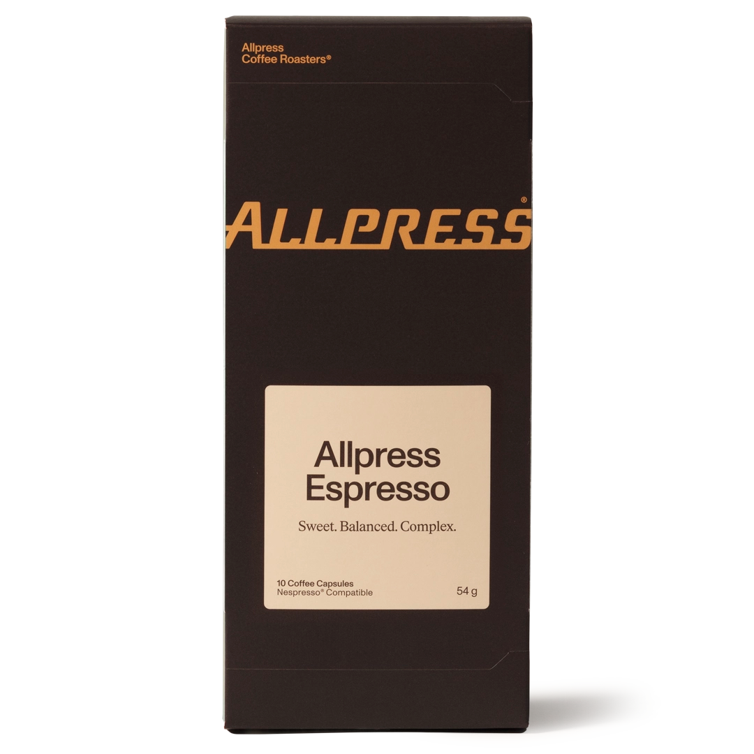 Allpress Espresso Capsules Coffee Blend Nespresso Compatible x10 54g