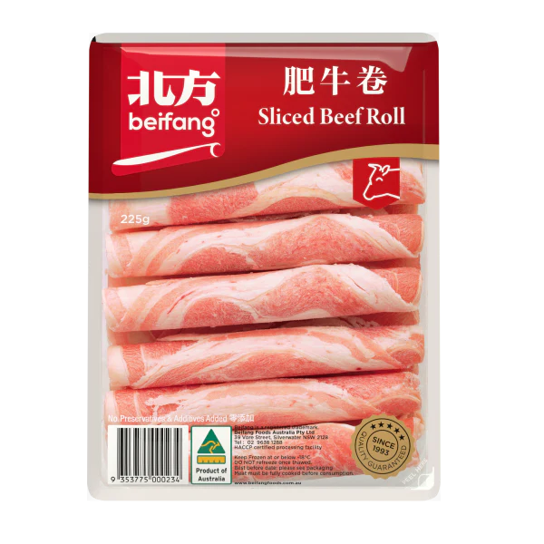 Beifang Sliced Beef Roll 600g