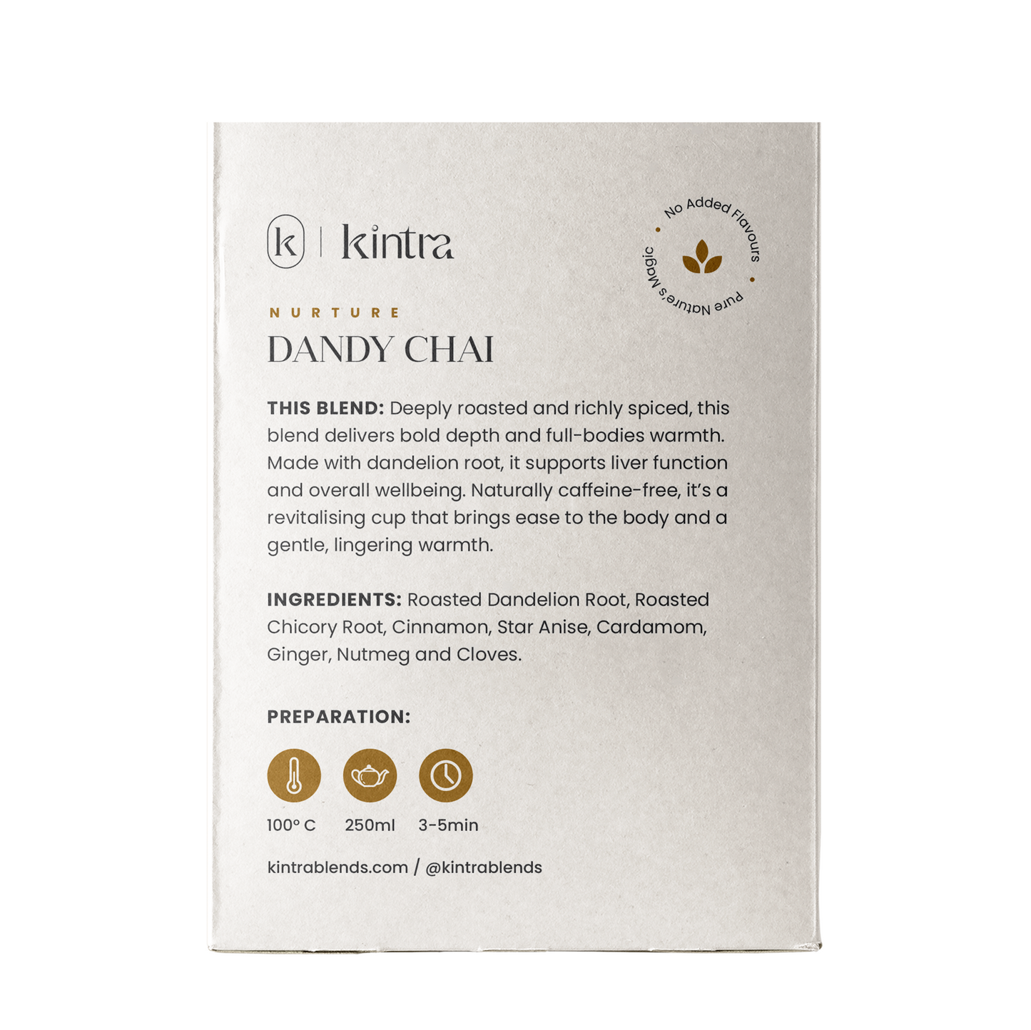 Kintra Foods Dandy Chai Blend Sachets x32 90g