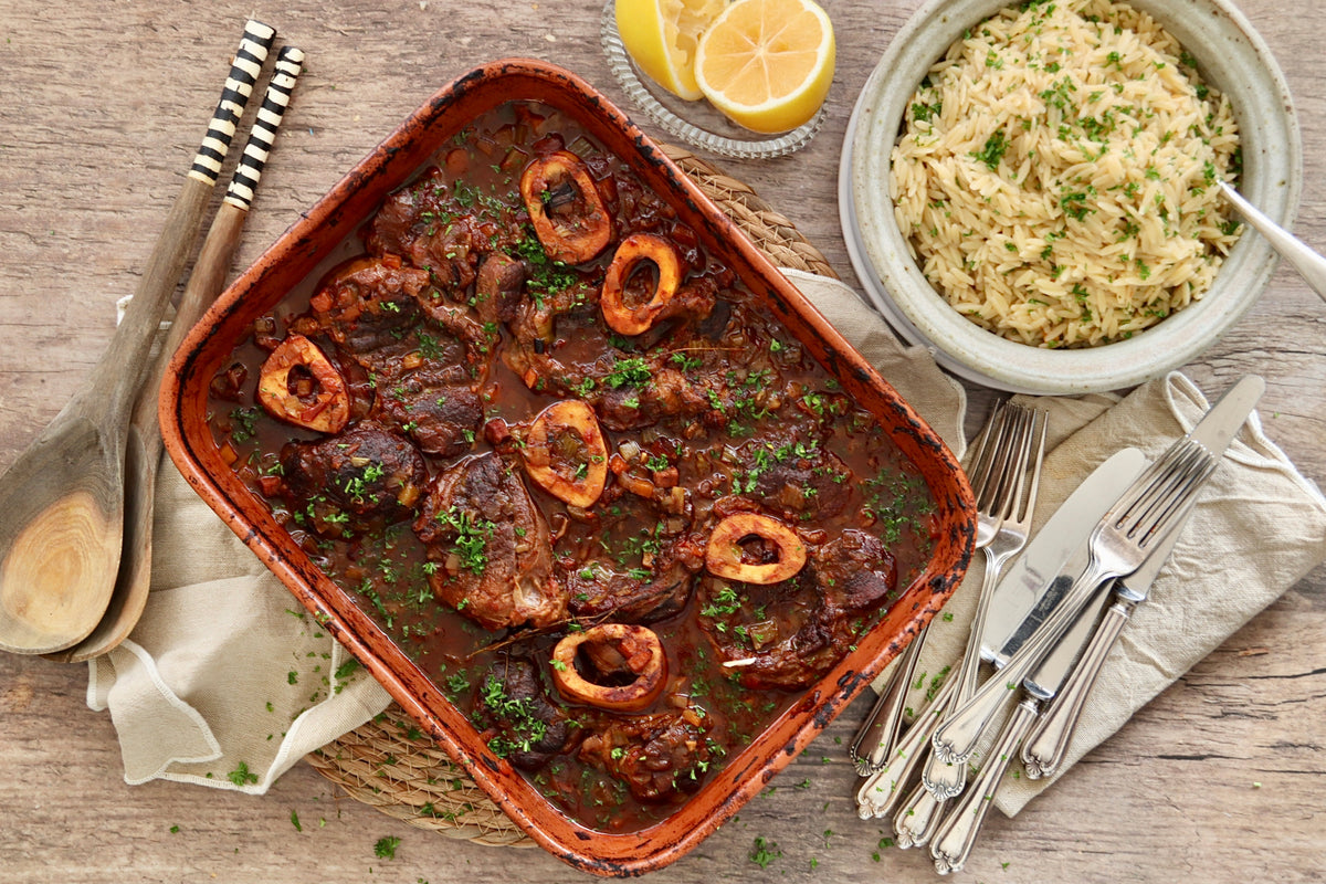 Braised Osso Bucco - with Herbed Lemon Risoni