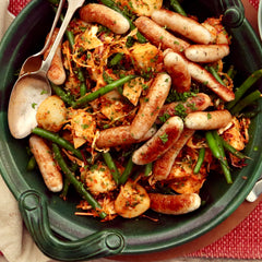 Chicken Chipolatas - with Potato and Cabbage Salad