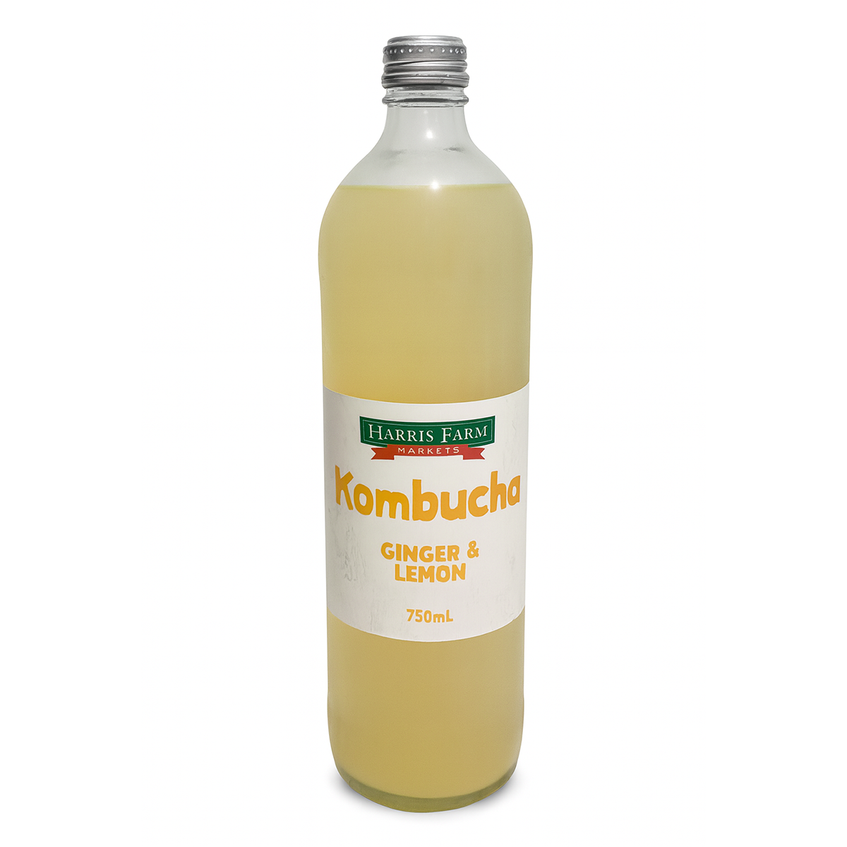 Harris Farm Kombucha Ginger Lemon 750ml