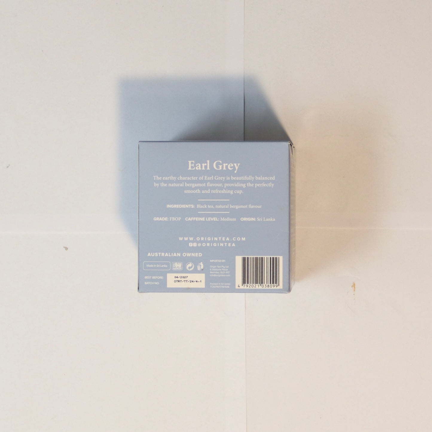 Origin Tea Earl Grey x20 50g