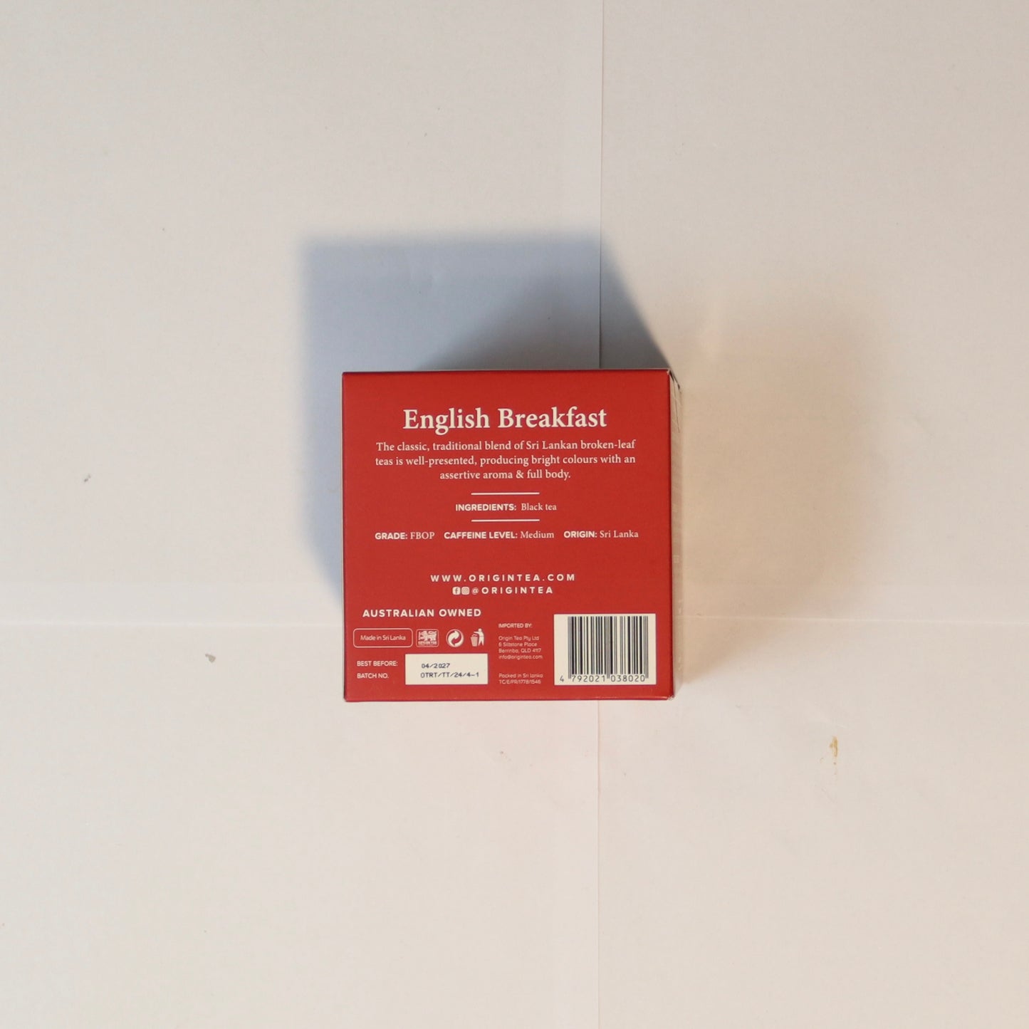 Origin Tea English Breakfast x20 50g