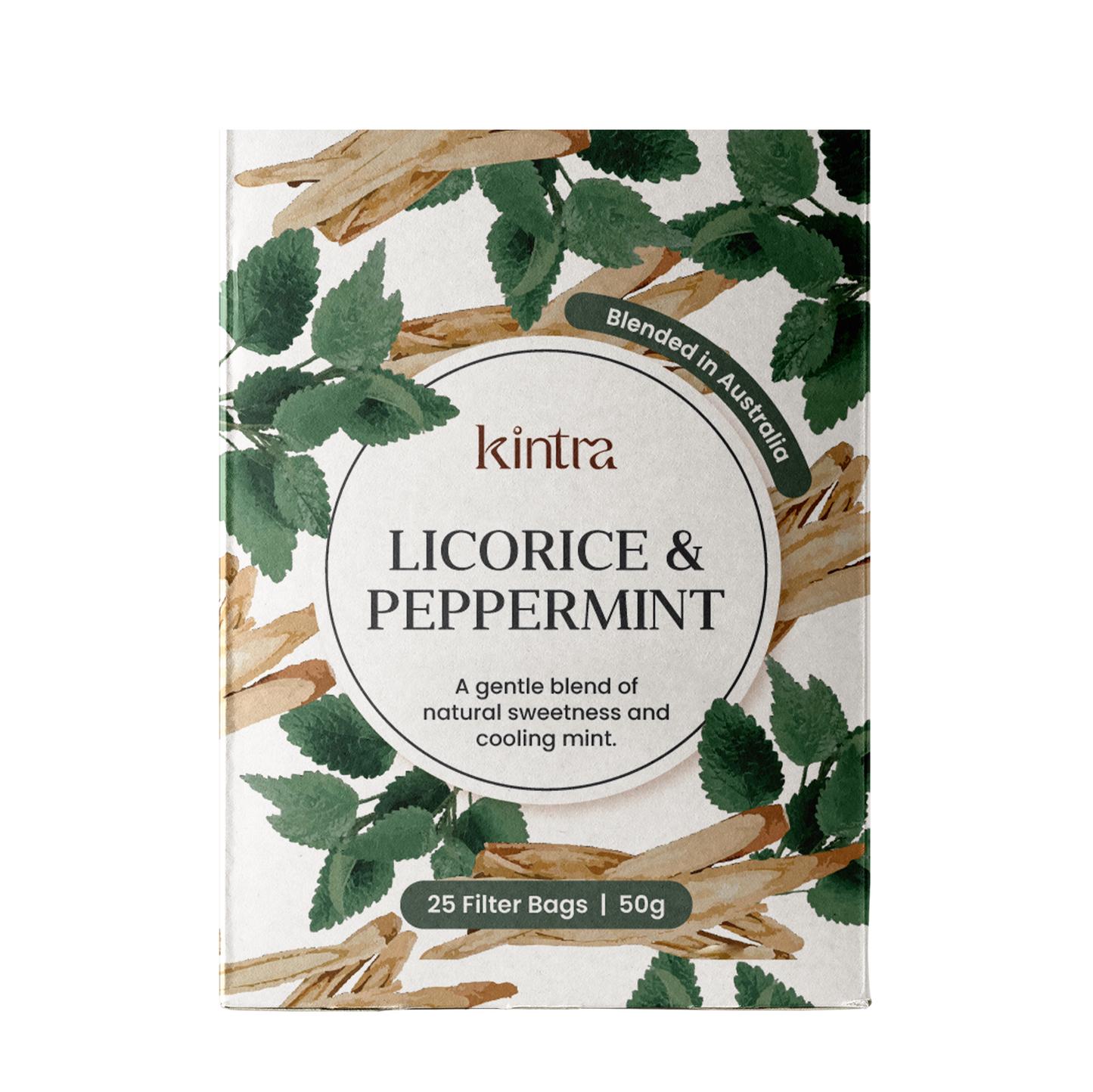 Kintra Foods Licorice and Pepperment Teabags x25 50g