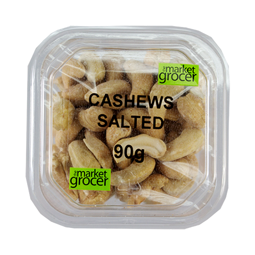The Market Grocer Cashews Salted Mini Tub 90g Harris Farm Markets