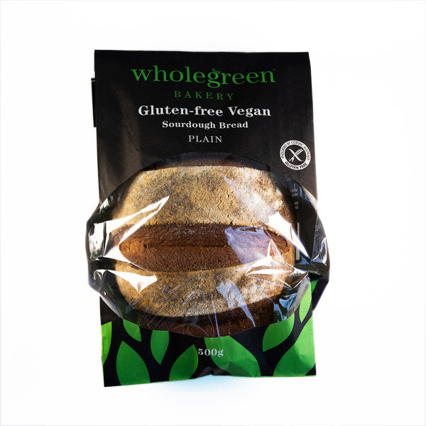 Wholegreen Bakery Gluten Free Vegan Plain Sourdough Bread 500g