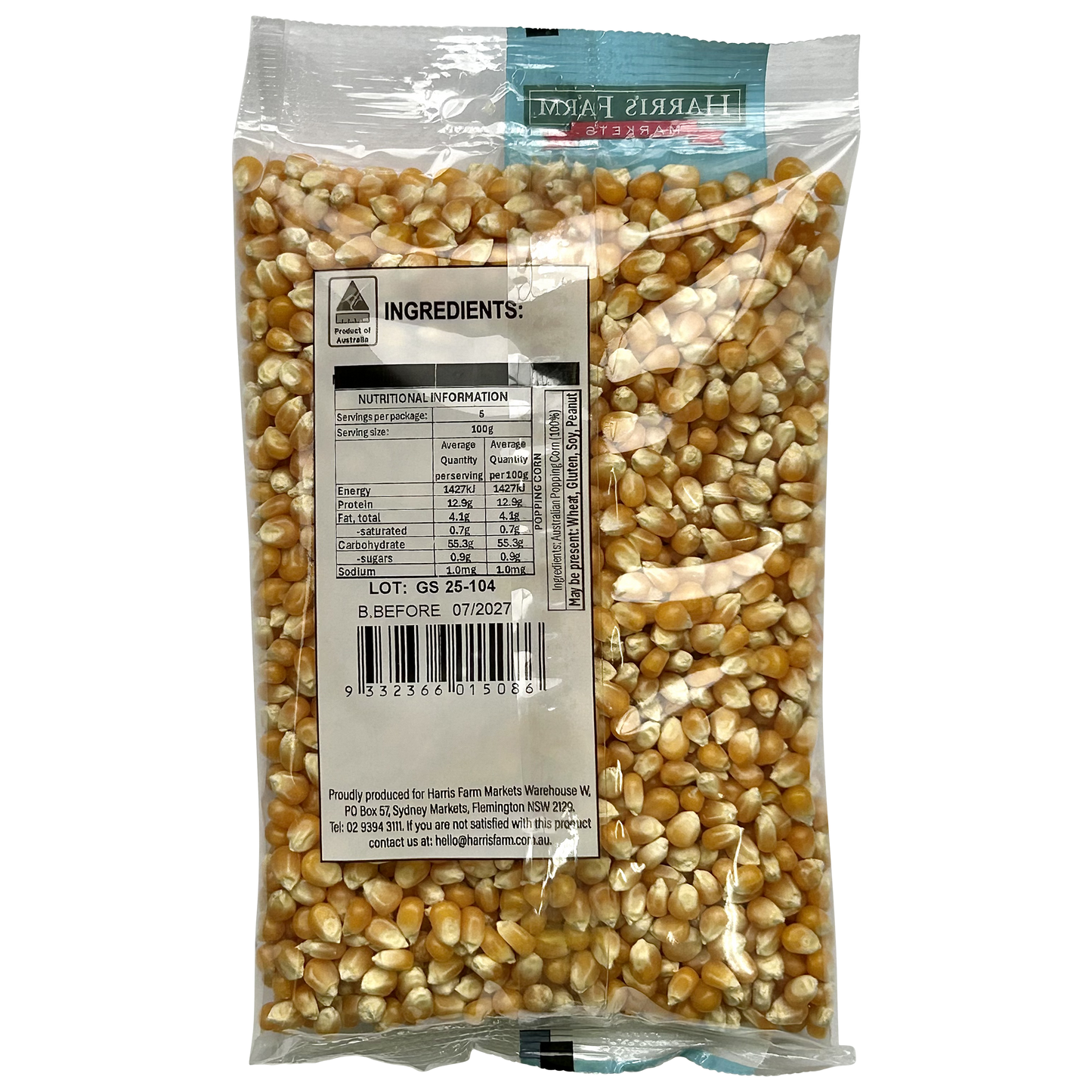 Harris Farm Australian Popcorn 500g