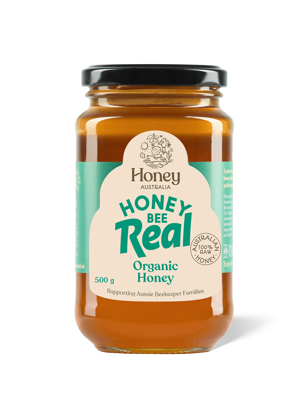 Honey Australia Raw Organic Honey 500g
