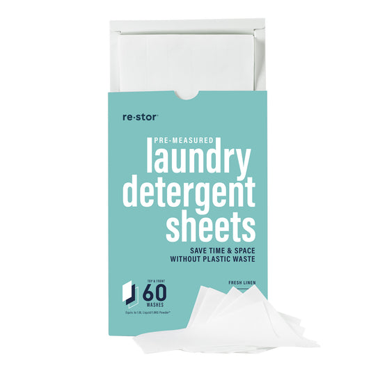 Restor Concentrated Laundry Detergent Sheets Fresh Linen x60