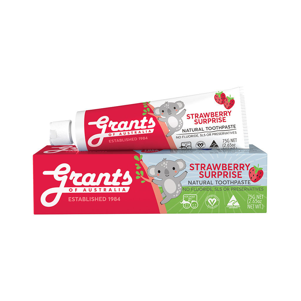 Grants Strawberry Surprise Kids Natural Toothpaste 75g