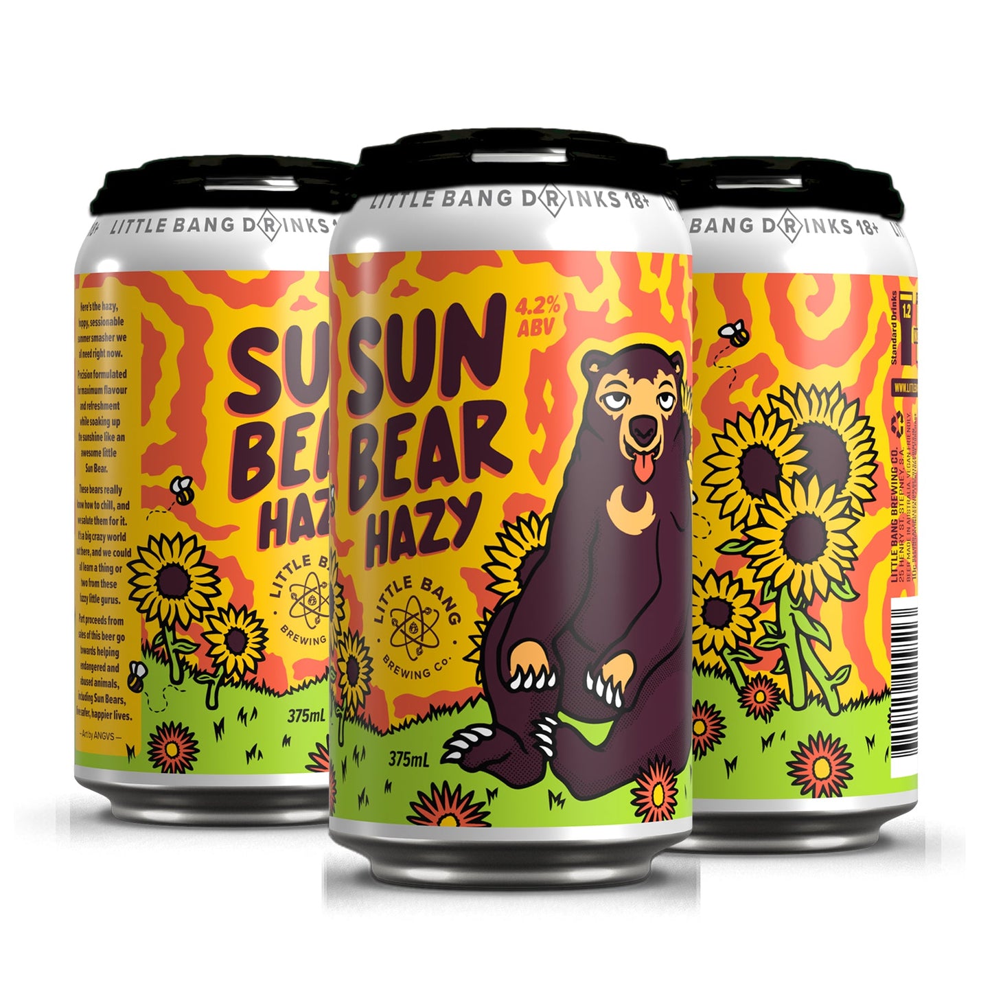 Little Bang Brewery Sun Bear Hazy Pale Ale 4x375ml