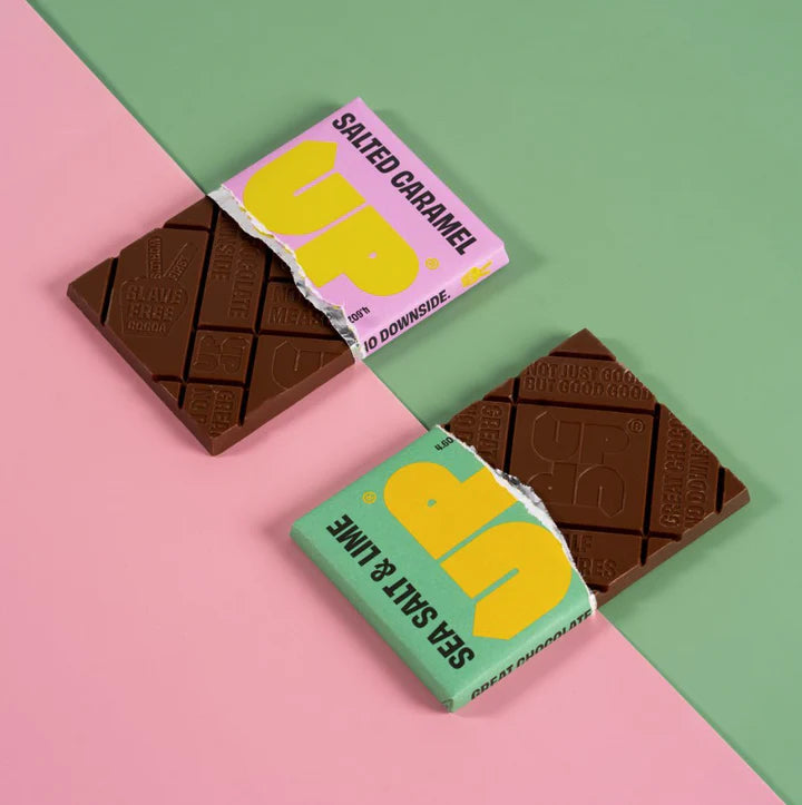 Up Up Milk Chocolate Bar Salted Caramel 130g