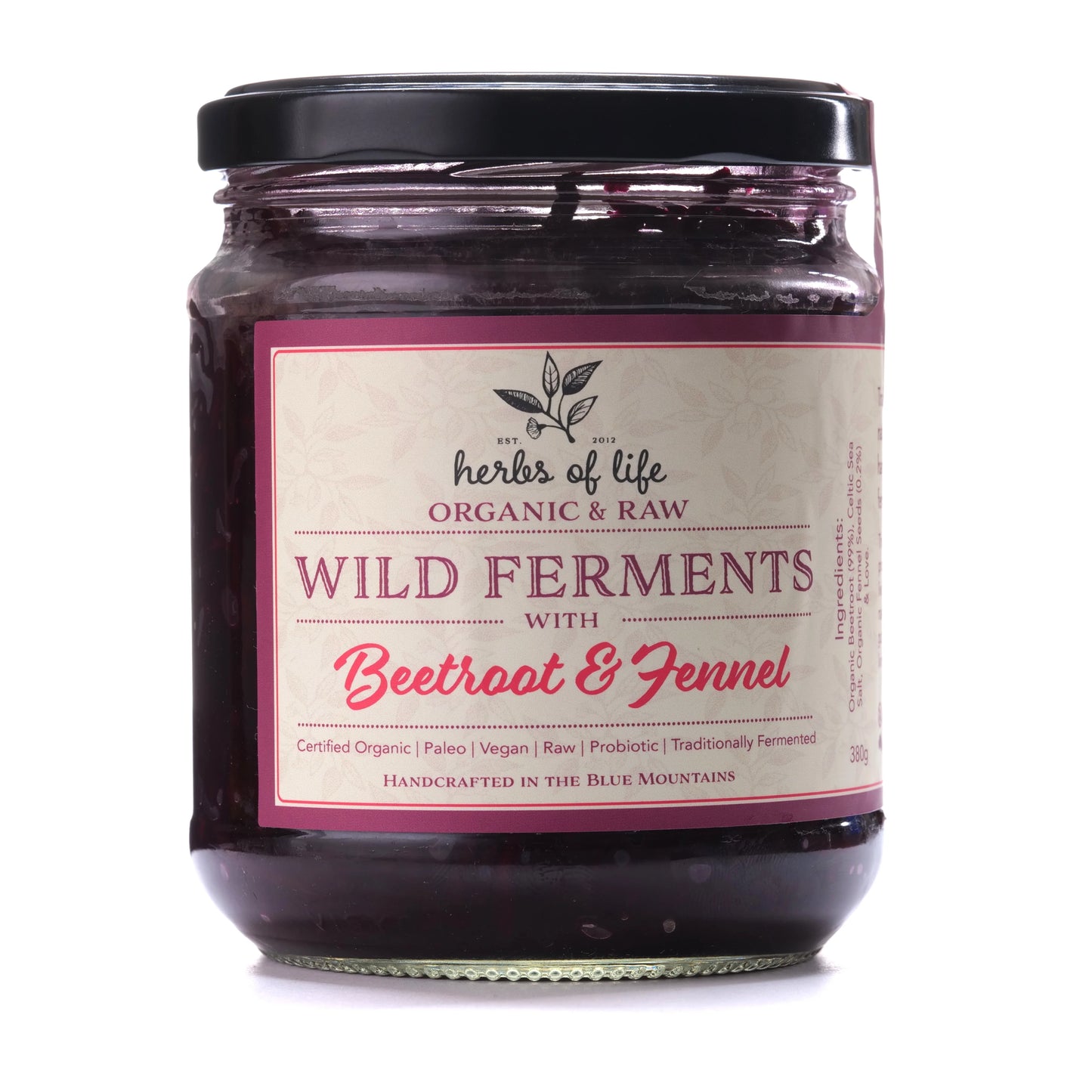 Herbs of Life Organic Wild Fermented Beetroot 380g