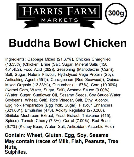 Harris Farm Salad Buddha Bowl Chicken 300g