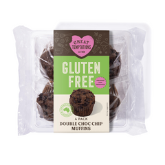 Great Temptations Double Choc Chip Gluten Free Muffin x4 180g