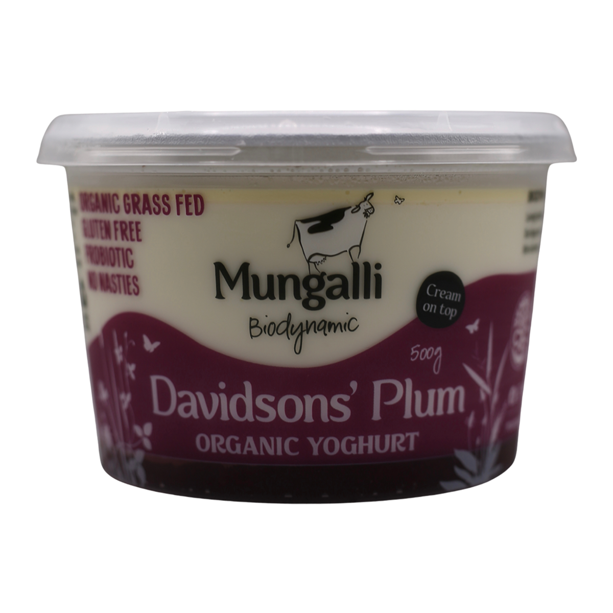 Mungalli Creek Dairy Organic Yogurt Davidson's Plum 500g