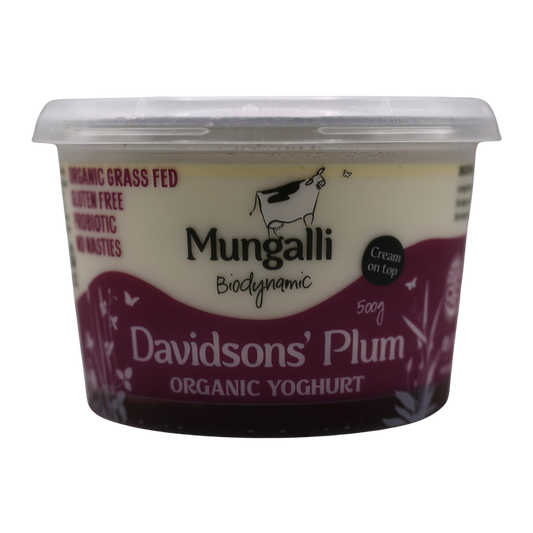 Mungalli Creek Dairy Organic Yogurt Davidson's Plum 500g
