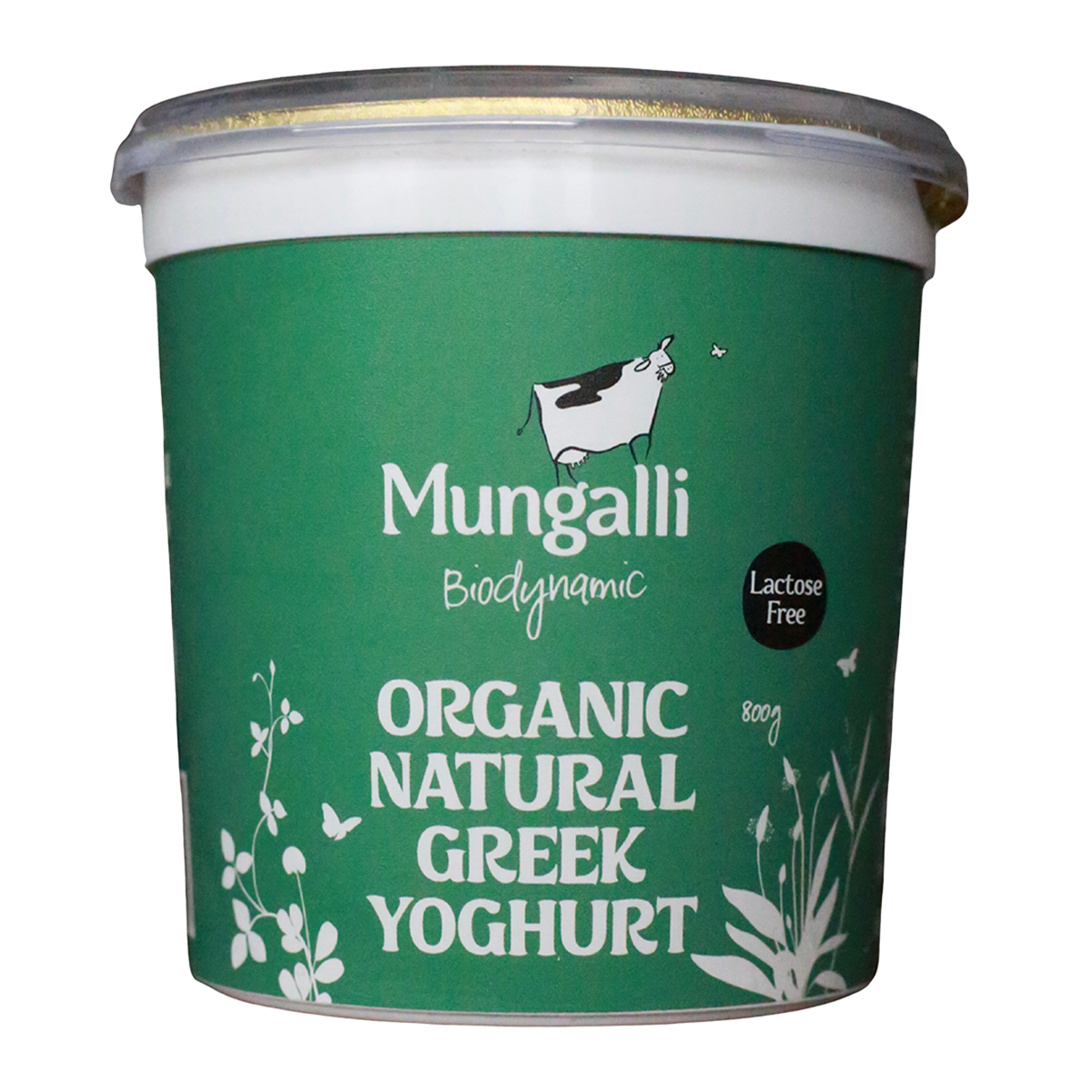 Mungalli Creek Dairy Organic Yogurt Natural Greek 800g
