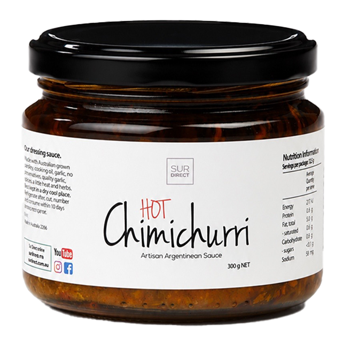 Sur Direct Hot Chimichurri 300g