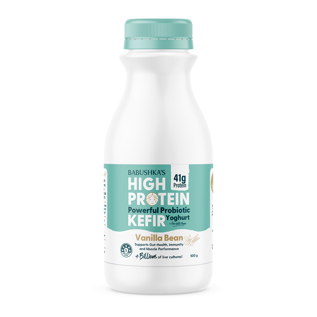 Babushka's High Protein Kefir Vanilla Bean 500g