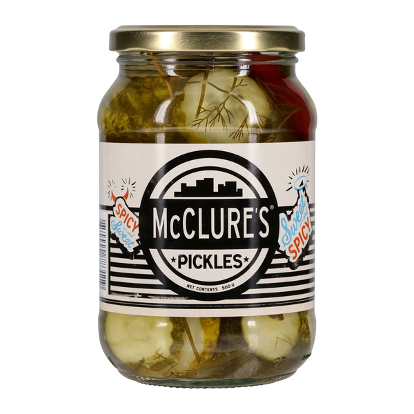 McClure s Pickles Sweet and Spicy Crinkle Pickles 500g