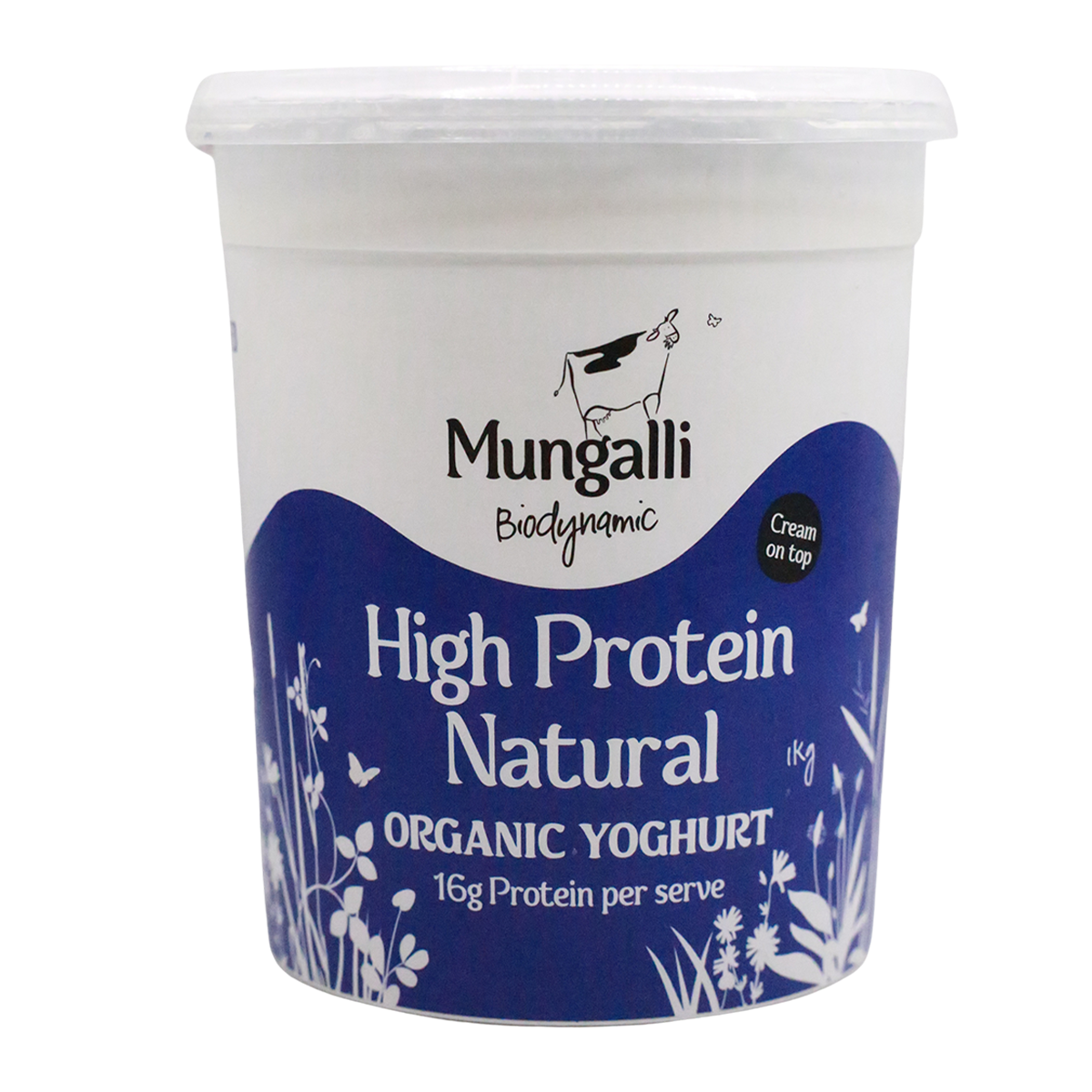 Mungalli Creek Dairy Organic Yogurt Natural High Protein 1kg