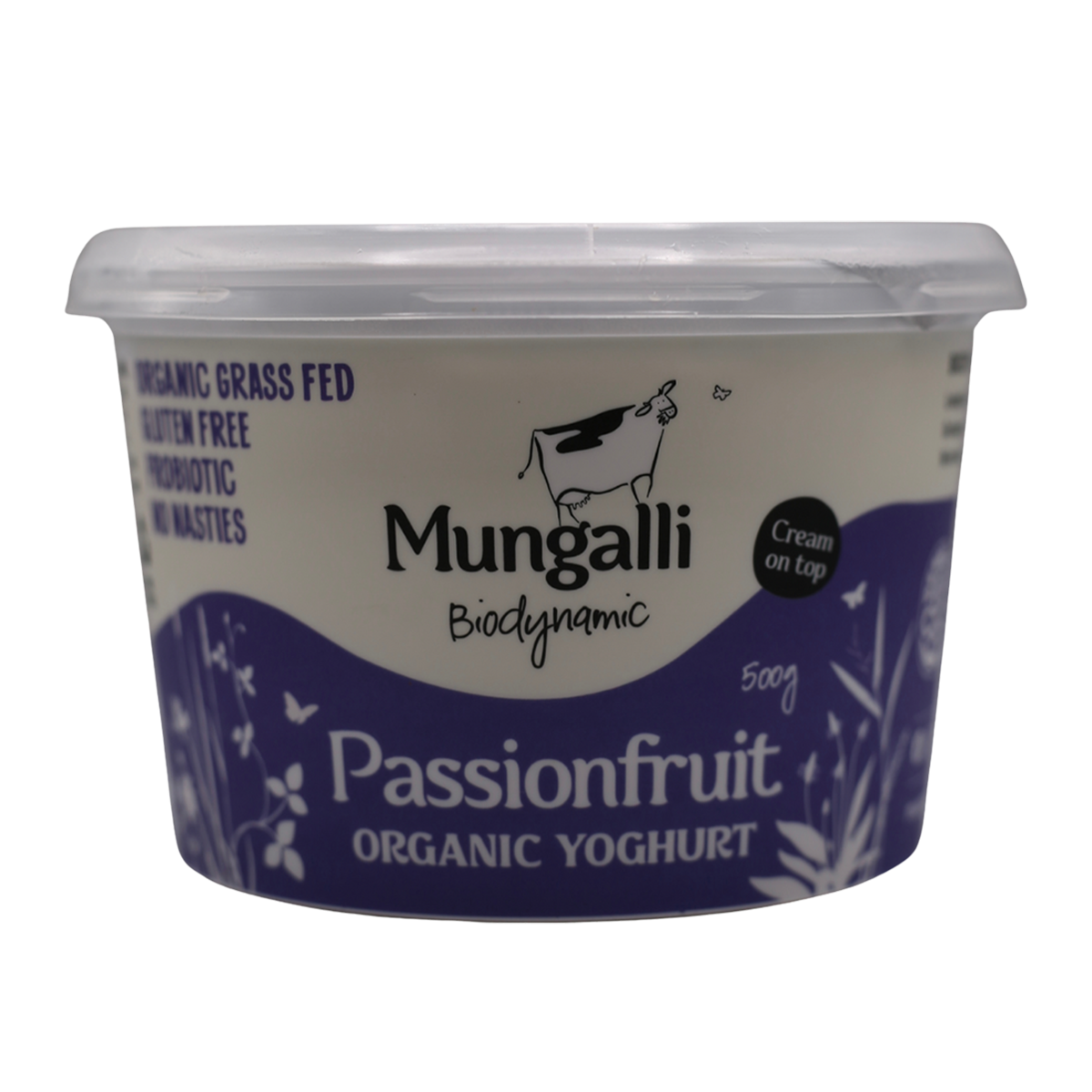 Mungalli Creek Dairy Organic Yogurt Passionfruit 500g