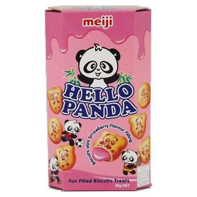 Meiji Hello Panda Biscuit Strawberry 50g