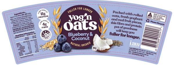 Yog'n Oats Blueberry and Coconut 150g
