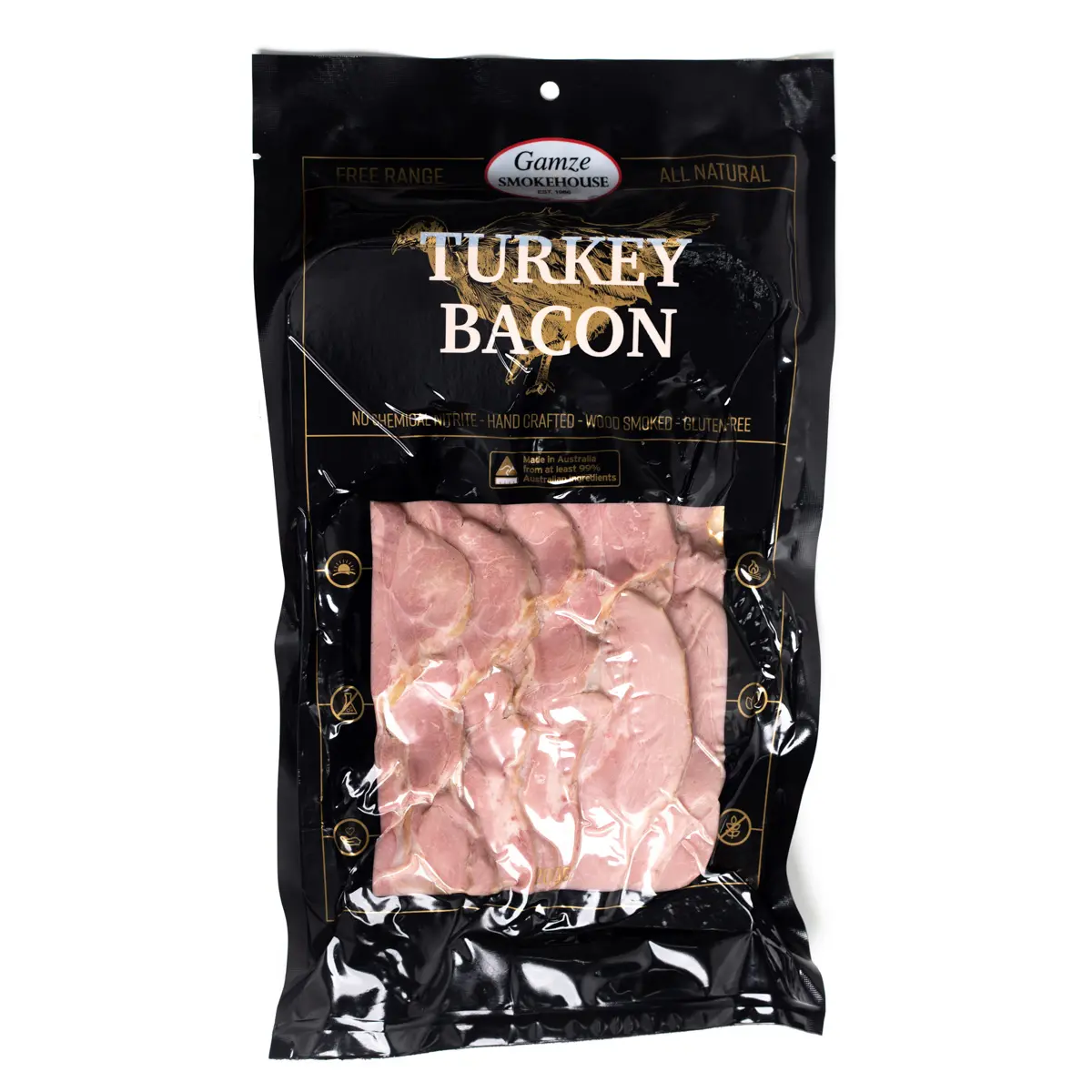 Gamze Smokehouse Nitrite Free Turkey Bacon 200g