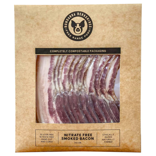 Bundarra Berkshires Nitrate Free Smoked Bacon | Harris Farm Online
