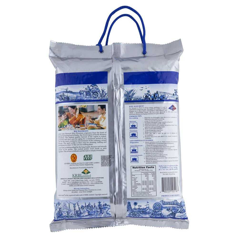 India Gate Basmati Rice Premium 5kg , Grocery-Asian - HFM, Harris Farm Markets
- 2