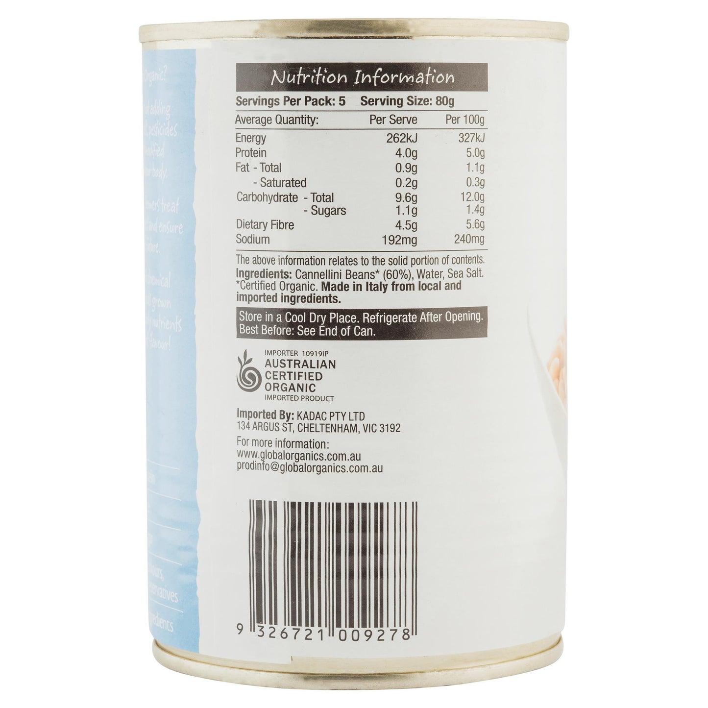 Global Organic Cannelini 400g , Grocery-Can Veg - HFM, Harris Farm Markets
- 3