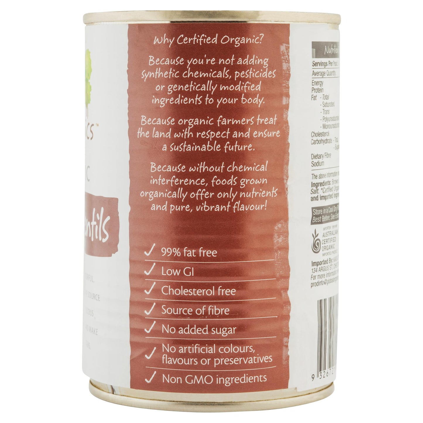 Global Organic Lentils 400g , Grocery-Condiments - HFM, Harris Farm Markets
- 2