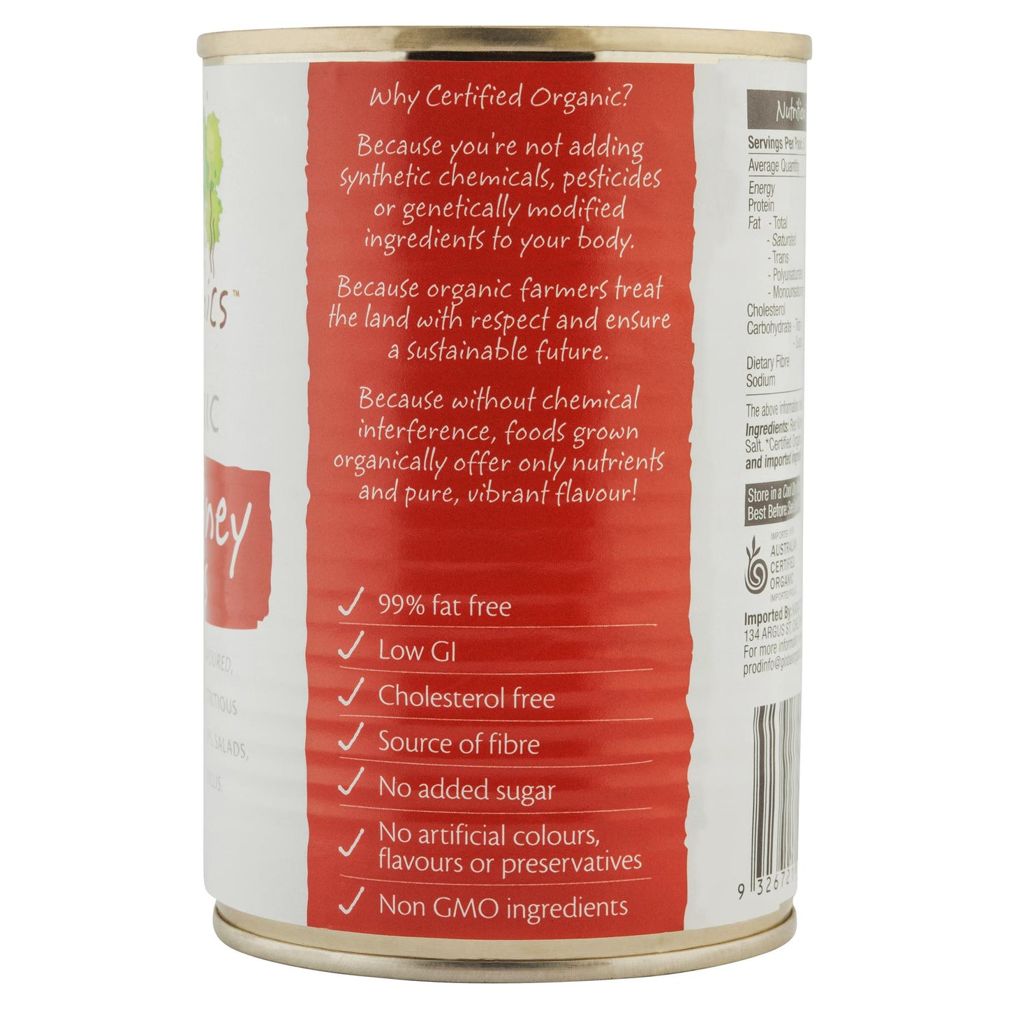 Global Organic Red Kidney Beans 400g , Grocery-Can Veg - HFM, Harris Farm Markets
- 2