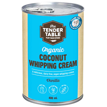 The Tender Table Organic Coconut Vanilla Whipping Cream | Harris Farm Online