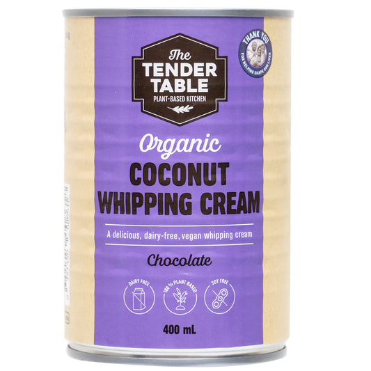 The Tender Table Organic Coconut Chocolate Whipping Cream | Harris Farm Online