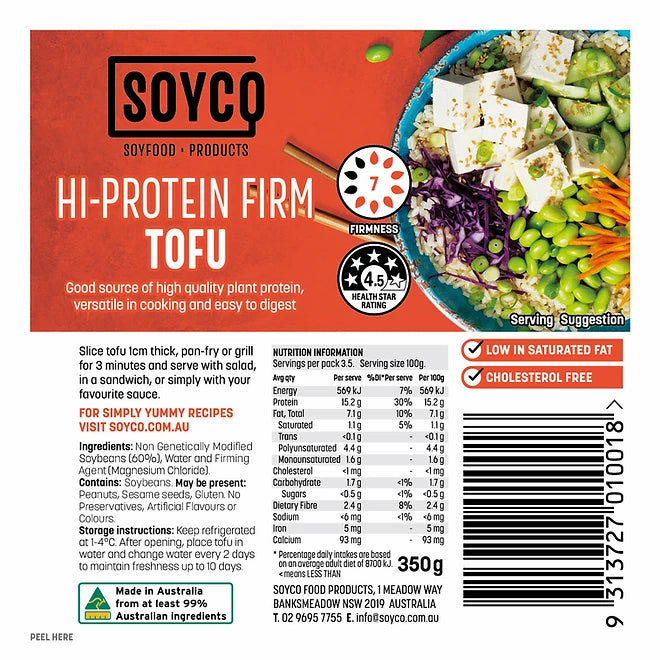 Soyco Hi-Protein Firm Tofu 350g | Harris Farm Markets Online